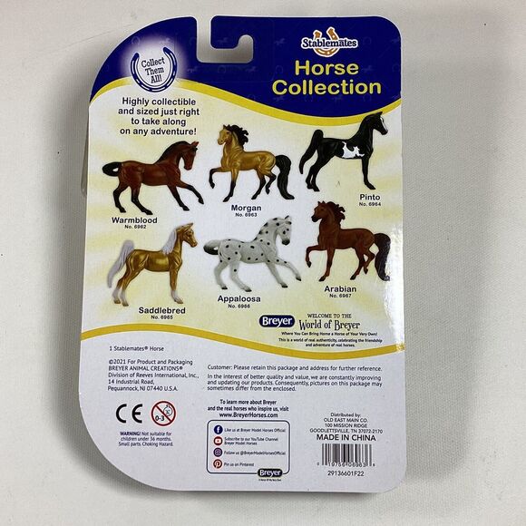 3 Breyer Stablemate Horse Collection Appaloosa Arabian Morgan New - Picture 5 of 7